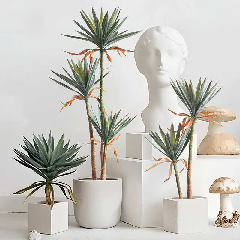 北美龙舌兰仿真植物摆件仿真盆栽荷兰铁巨丝兰咖啡厅造景装饰绿植