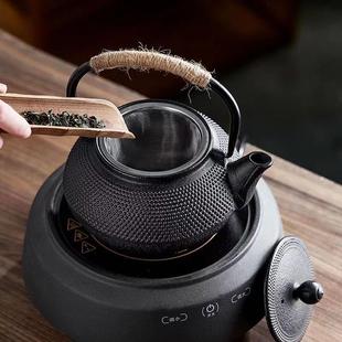 烧水泡茶家用铸铁壶电陶炉专用过滤炭火茶炉壶全套 围炉煮茶壶日式