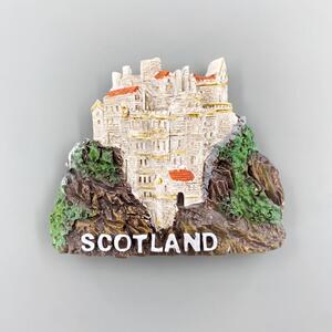 英国苏格兰爱丁堡创意手工彩绘立体建筑纪念品磁力冰箱贴旅游手信
