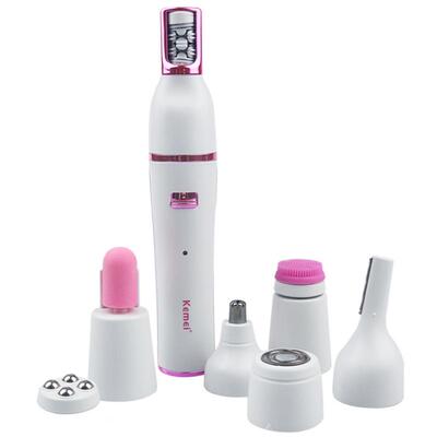 科美KEMEI KM-2189拔毛器洁面仪去死皮器脸部按摩仪磨甲套装7合一