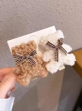小黄鸭发夹大黄鸭弹簧发卡地推扫