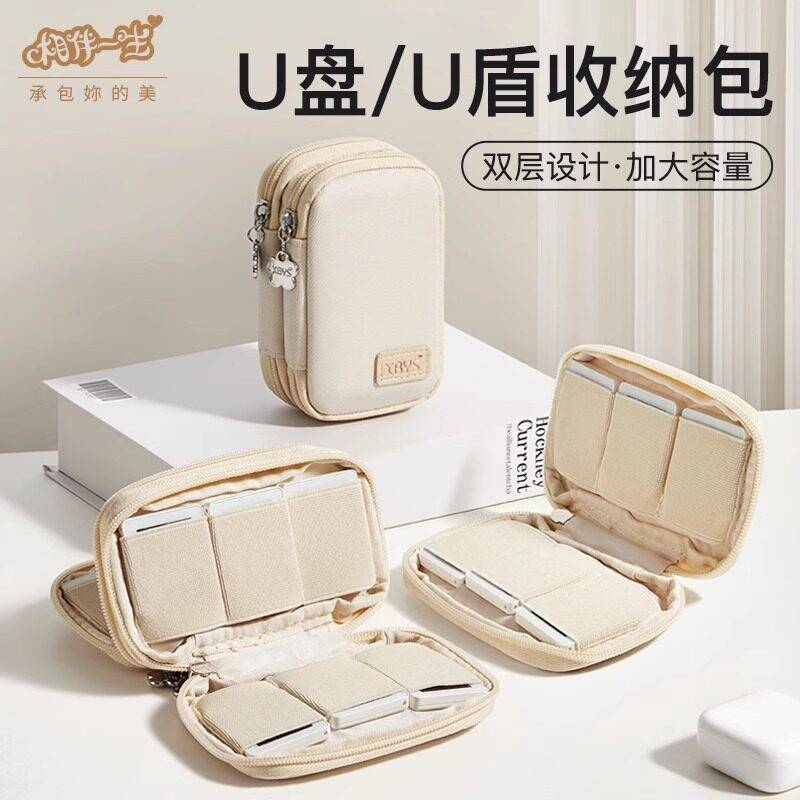 企业U盘u盾网银包保护套优盾收纳包双层便携式银行ukey出纳收纳盒
