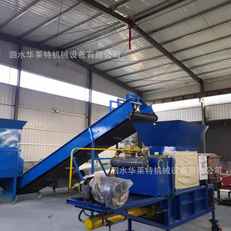 青储蒜包皮稻壳压块机 卧式棉籽壳麸打纸装袋麦机BHX 擦机布条打