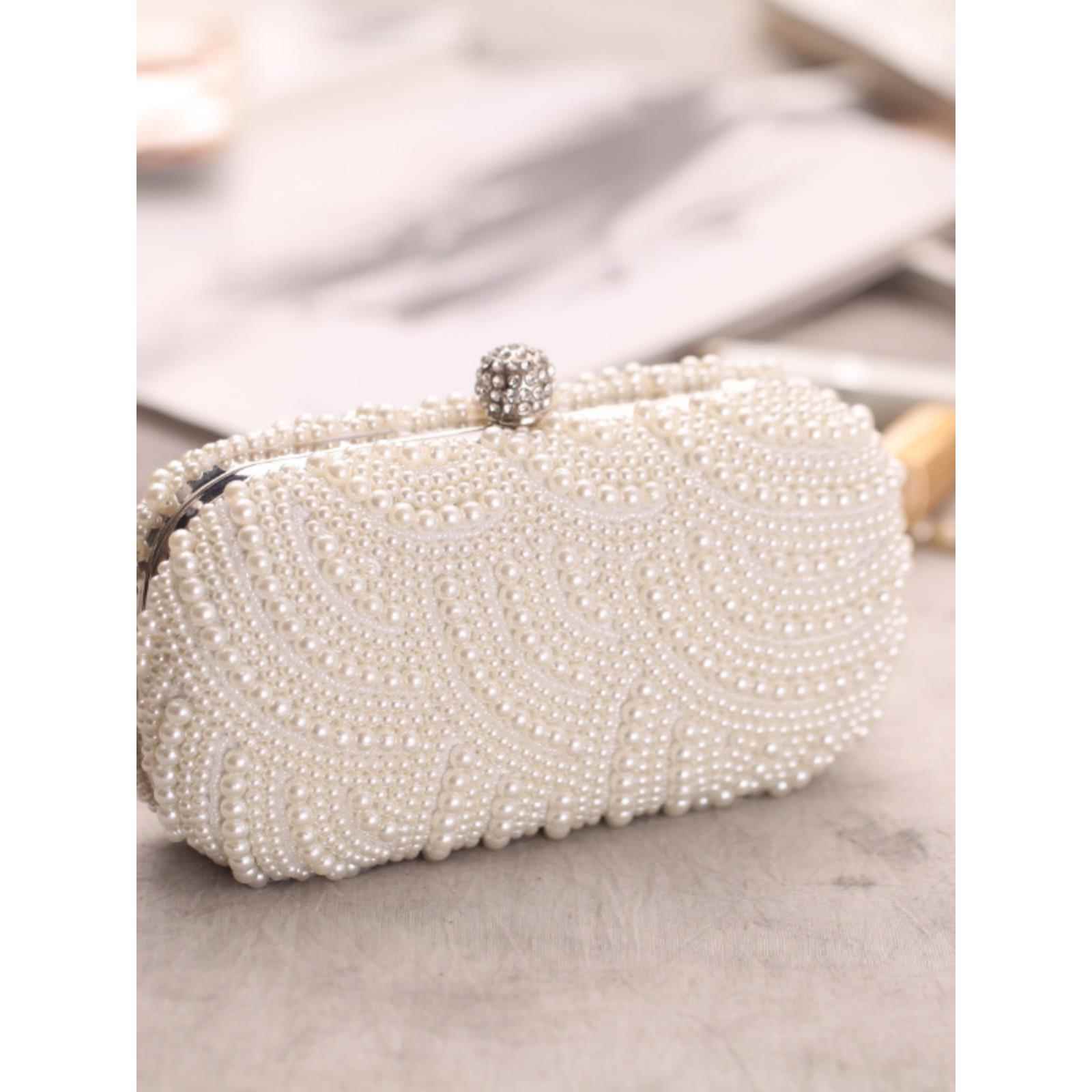 潮牌韩版晚宴包手拿包名媛礼服包链条小方包手提包镶钻女包新娘包