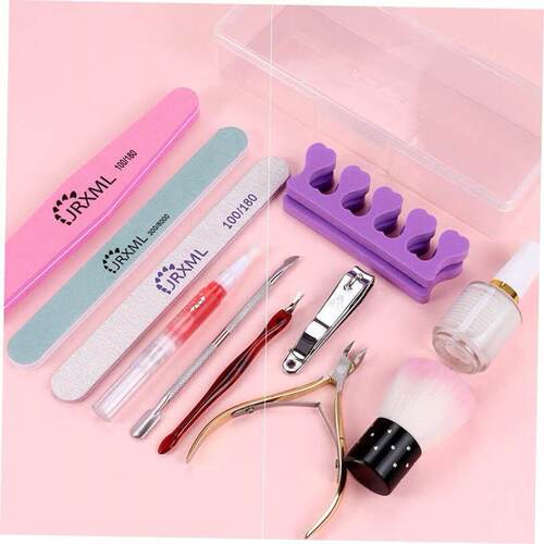 Manicure tools set of nail care exfoliating buffing nails