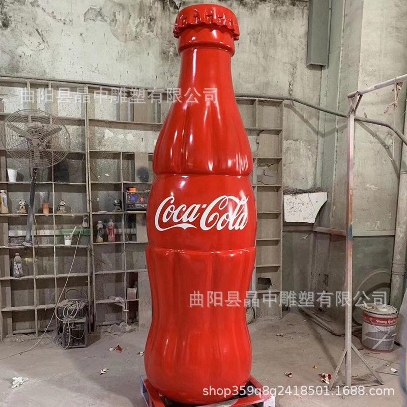 定制玻璃钢仿真雕塑包装袋酒子饮料户外大型门口招牌商场美陈