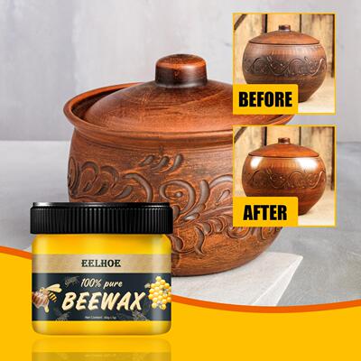 EELHOE Natural Beeswax Polishing Wax, Water-Resistant, Enhan
