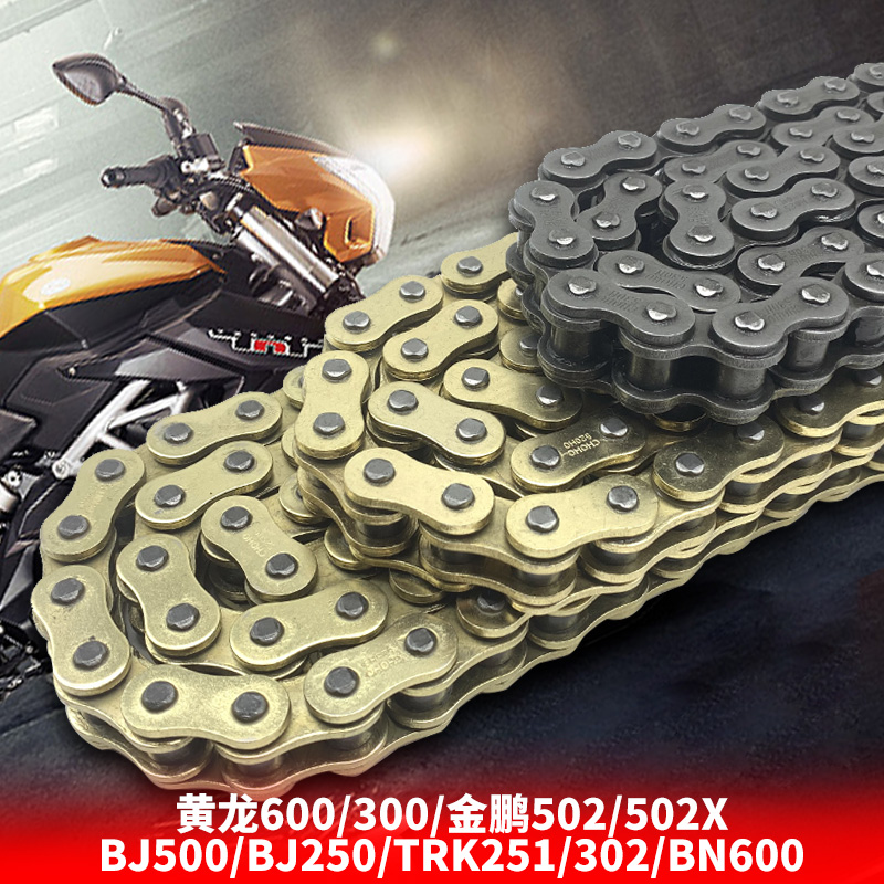 黄龙BJ600GS300/250幼狮500金鹏502/502C征和黄金油封摩托车链条