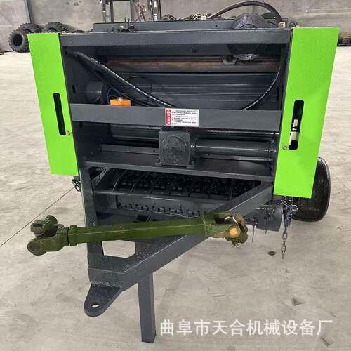 拖拉机牵引秸秆粉碎捡拾打捆一体机停机出包方捆青储鲜牧草包膜机