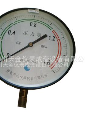 现货Y-250压力表 0-1.6MPA径向气压表高精度指针式压力表水压