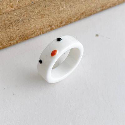 cartoon ring cute resin rings index finger knuckle ring 戒指