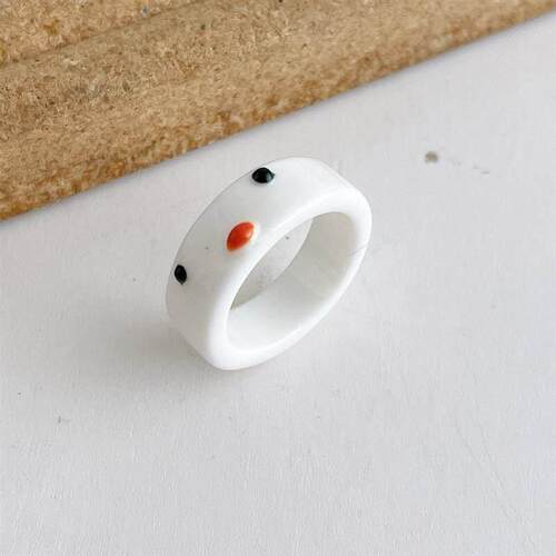 cartoon ring cute resin rings index finger knuckle ring 戒指