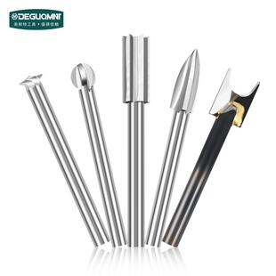 美耐特木刀工雕刻高雕刻铣刀旋转锉刀刻花根雕电磨钻头速钢配 正品