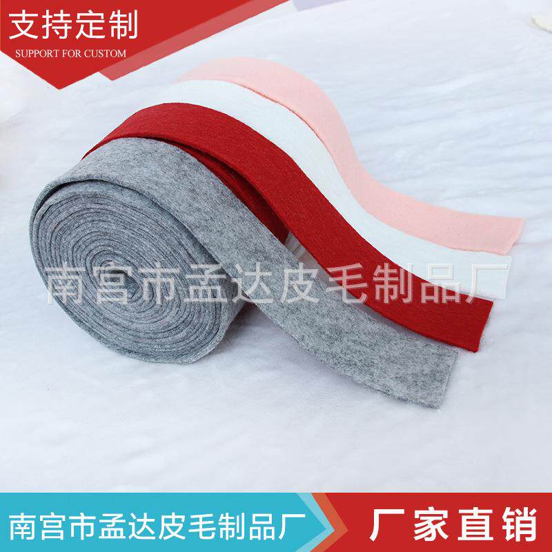 高档羊毛织带圣诞树花店花环diy手工材料日韩风羊毛毡蝴蝶结带子