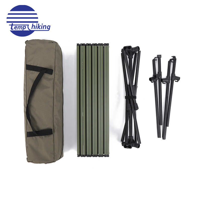 户外露营铝合金折叠蛋卷桌 野营露营烧烤娱乐多功能折叠式便携桌