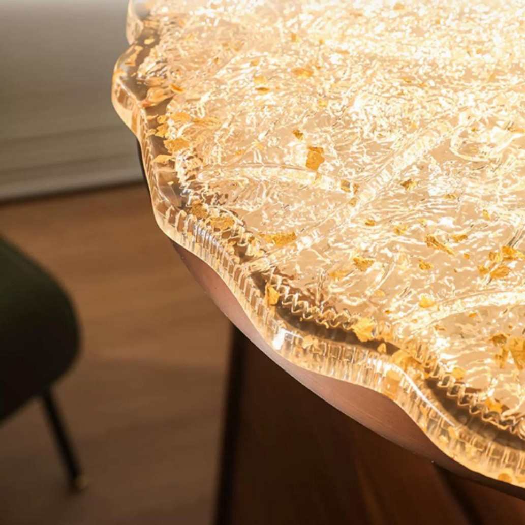 中古南洋风卧室吸顶灯美式复古客厅主灯金箔高级感主卧灯具