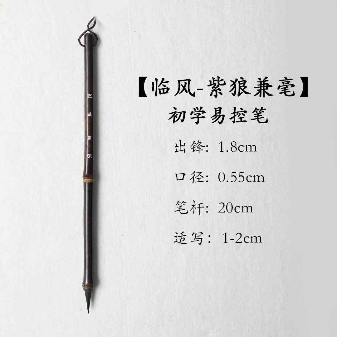 高档曹一阁纯专狼毫小楷毛笔业级清玄狼毫兼毫紫毫初用者瘦学金体