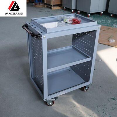 麦冈工具箱EK-140M多功能工具车3层移动汽修汽配作业车4S店手推车