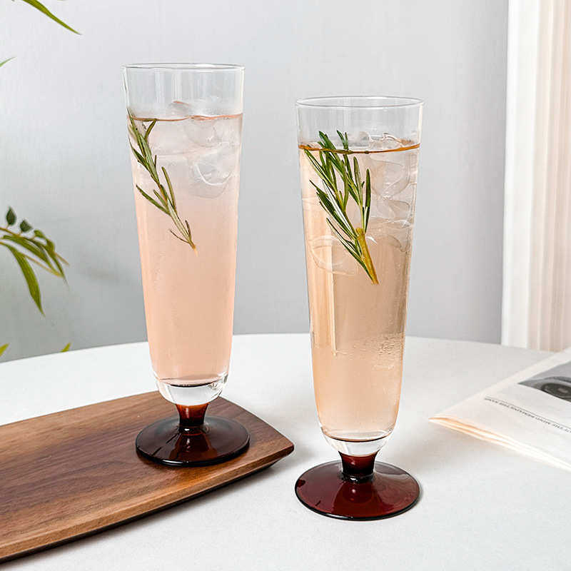 小众ins琥珀底高脚杯 高颜值个性香槟杯红酒杯沙冰杯果汁杯玻璃杯,餐饮具,异形/个性酒杯,淘宝优惠券,粉丝福利购,淘宝优惠卷