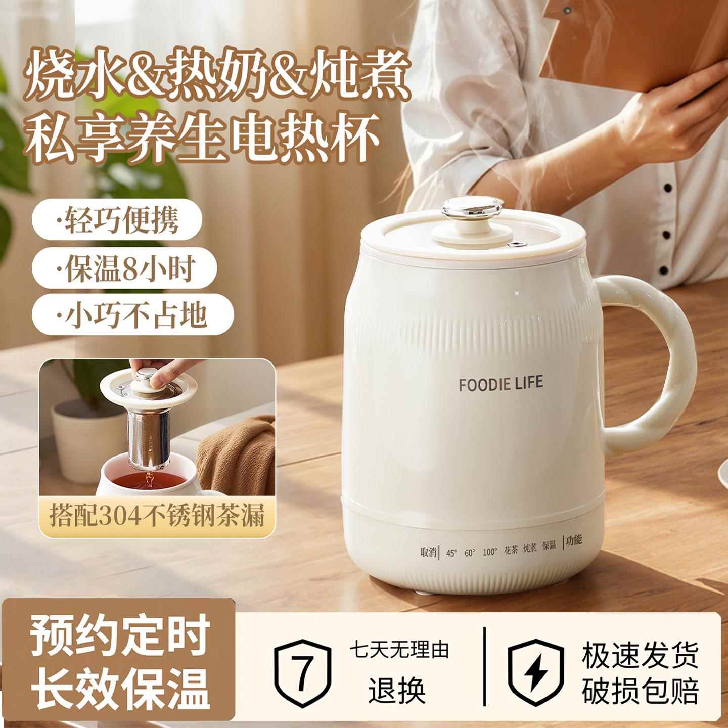 多功能烧水杯便携烧水壶小型宿舍电炖电煮杯养生壶炖煮一体热奶杯