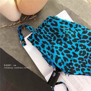 正品 覆古豹纹风自动伞七折抗紫外抗性感小y野猫流 韩国Hun线a风格