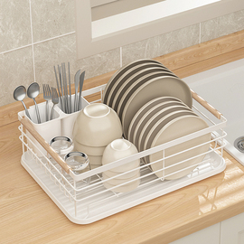 厨房碗碟碗筷收纳架，水槽置物架台面碗架盘子，沥水架放碗盘收纳盒子