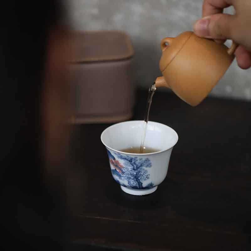 临江仙随行茶事组景德镇手绘茶杯泡茶壶小品壶中式复古茶具弥云斋