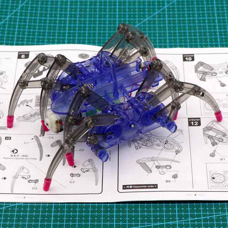 科技小制作小发明stem实验玩具仿生蜘蛛机器人学生手工制作材diy