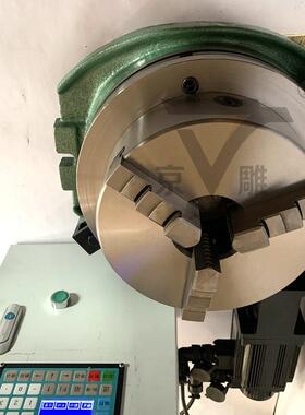 TS320A回转工作台+法兰+卡盘+控制台+伺服电机12寸卧式分度盘厂家