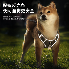 狗狗牵引绳中大型犬胸背带背心，式外出神器金毛，泰迪遛狗绳子防挣脱