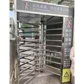 工地实进出刷通卡全高闸员工名制人行道护杆旋转门封77闭式 单向栏