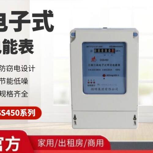 DSS450三相三线电子式电能表 10(40)A 电子式有功电能表3*100V高