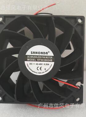 KF9038H48B42V-48V0.20A大风力LED灯散热风扇9038