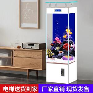 超白玻璃鱼缸网红中小型客厅家用金鱼缸立式2025新款免换水水族箱