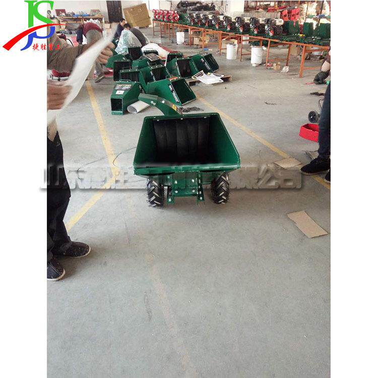 树枝树杈破碎机 移动式道路修剪树枝机 小型秸秆汽油碎枝机