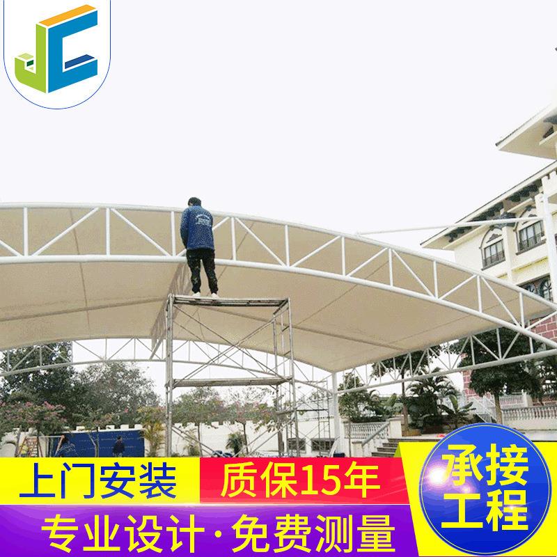 膜结构停车棚防晒三轮电动车车棚停车棚膜结构遮阳伞棚非标制作