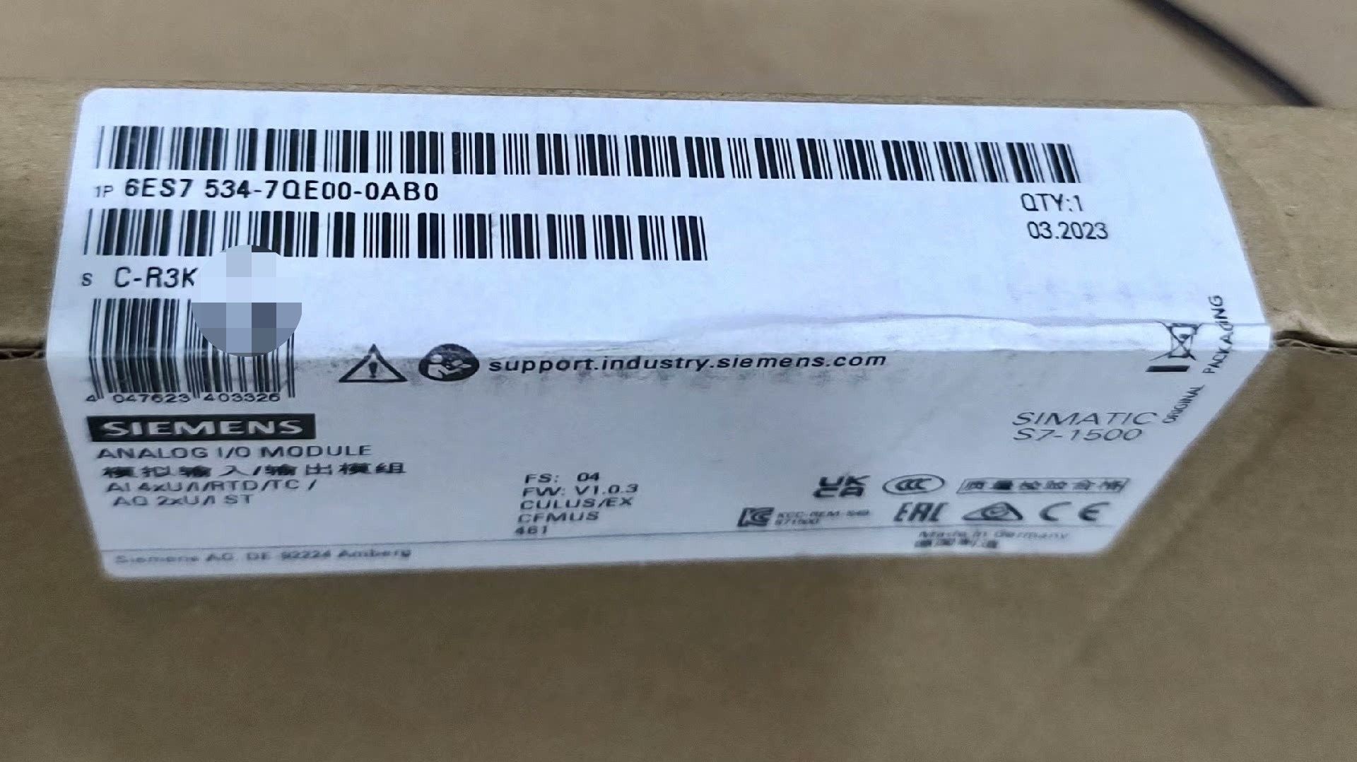 西门子534-7QE00全新未拆封，原装正品，数量有多6ES