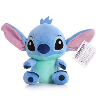 Cartoon Pink Blue Dolls Stitch Anime Plush Lilo Sti and Toys