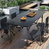 可移动升降桌地摊便携式 蛋卷烧烤折叠可升降桌子摆摊露营户外桌