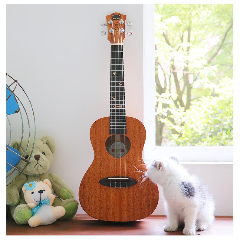 阿德拉喵C尤克里里初学者入门儿童小吉他少女生23寸可爱ukulele