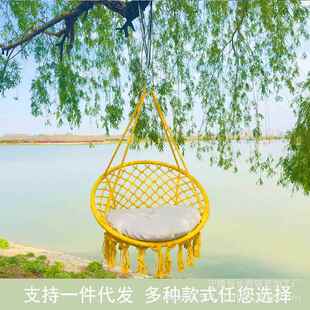 户时尚外荡秋千夏季野营挂树绑绳流便捷吊休椅888室内闲苏吊篮