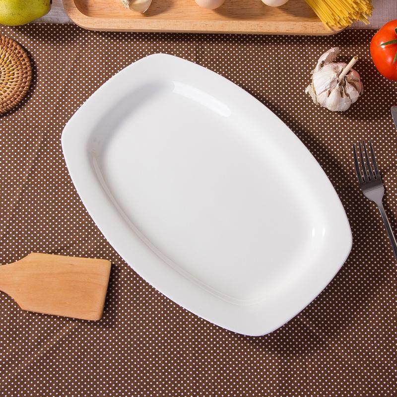 不规则创意欧式个性纯白色陶瓷家用日式鱼盘骨瓷碟子大号蒸鱼盘子,餐饮具,盘,淘宝优惠券,粉丝福利购,淘宝优惠卷