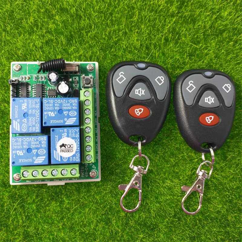 2412V四路LED车灯车尾板12V4L-JX电具动车喇V叭开关配新克4别键锁