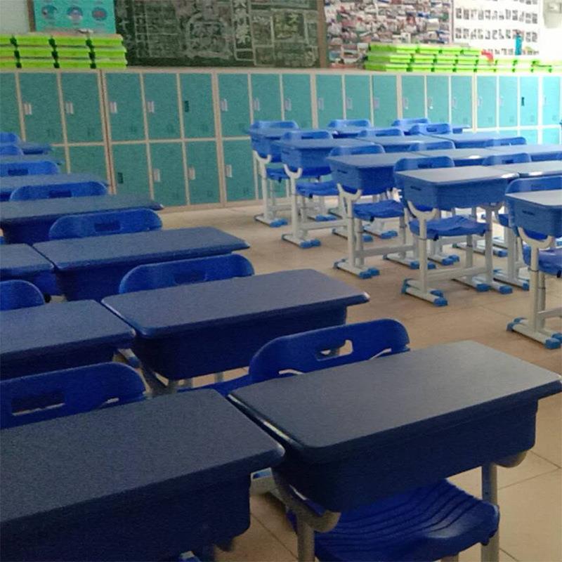 儿童学习桌学校家用辅导班课桌椅中小学生可升降双人课桌椅书桌