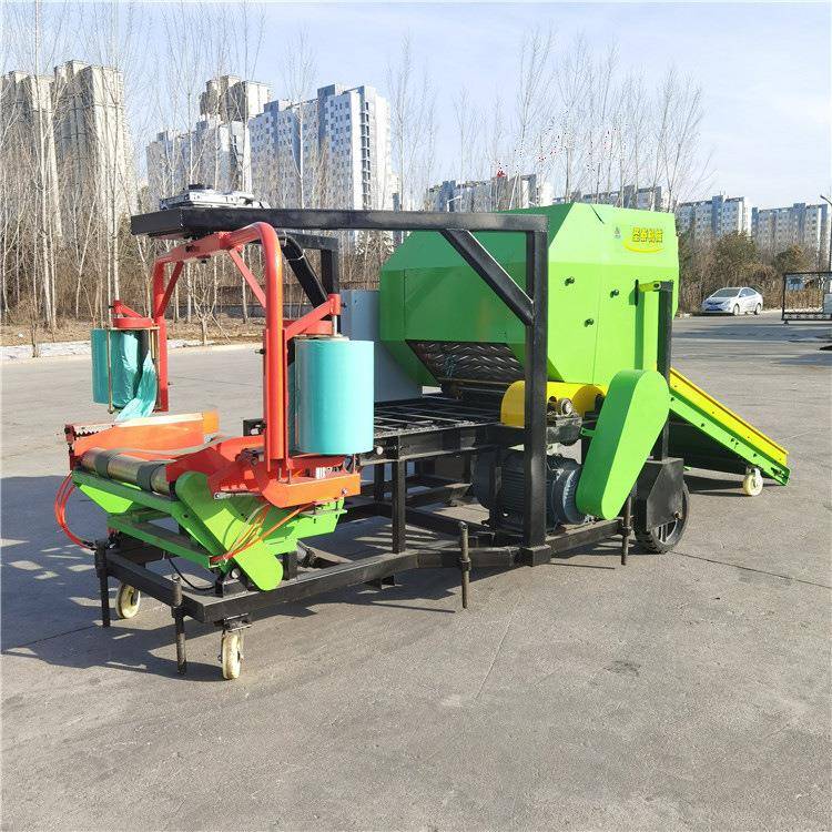 70型干湿秸秆打捆机玉米秸秆青储打包机70型大型打包机