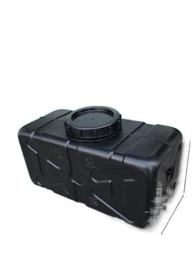 洗澡顶水箱扁平卧式载旅车洗加厚晒水桶PUF黑色行手储水箱