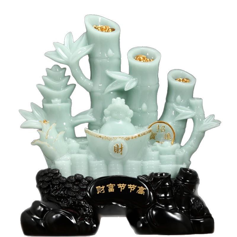 节节高竹子树脂工艺品摆件家居电视柜办公室摆设装饰品创意新颖
