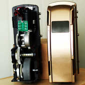 庭院闭门器铁八字平开门自动别墅大门艺遥控开门机电动电机