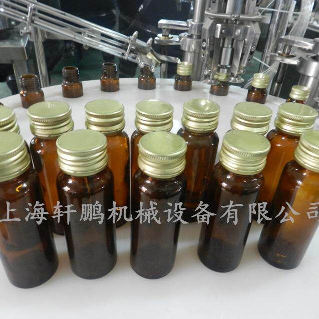 口服液苹果醋酵素灌装铝盖锁盖机胶原蛋白饮全自动灌装设备一体机