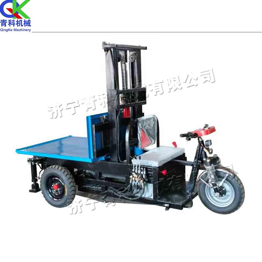 座驾式可升降装卸工具车物流电三轮叉装车电动自装自卸三轮车